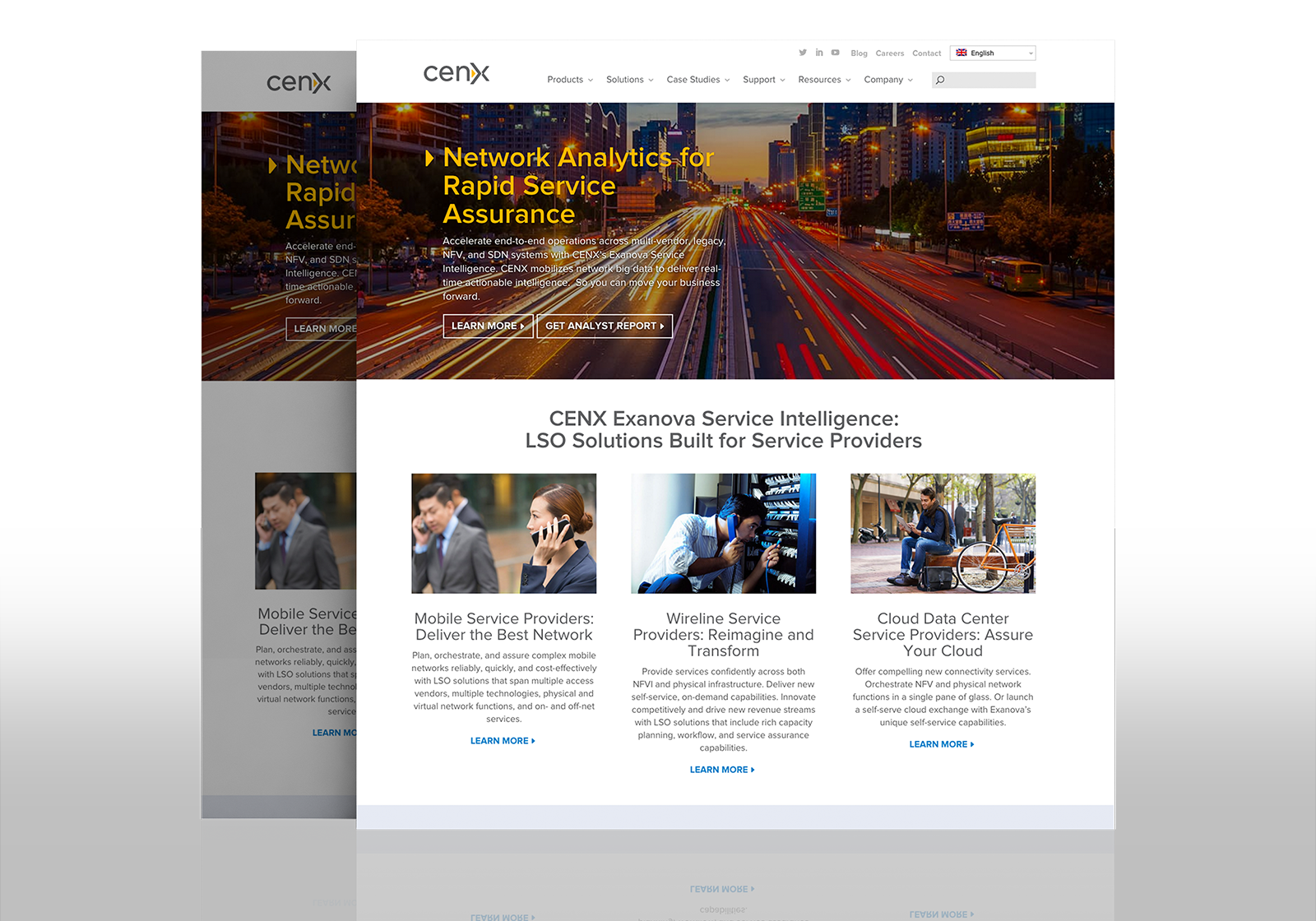 CENX Web Design Home Page