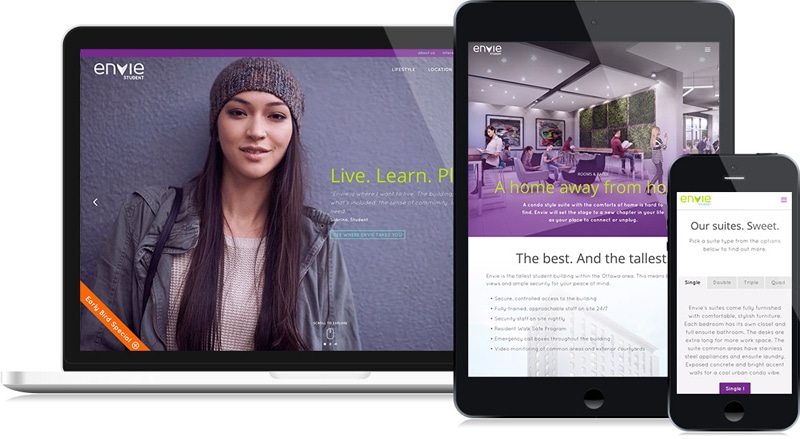 Envie Student – New Website Design