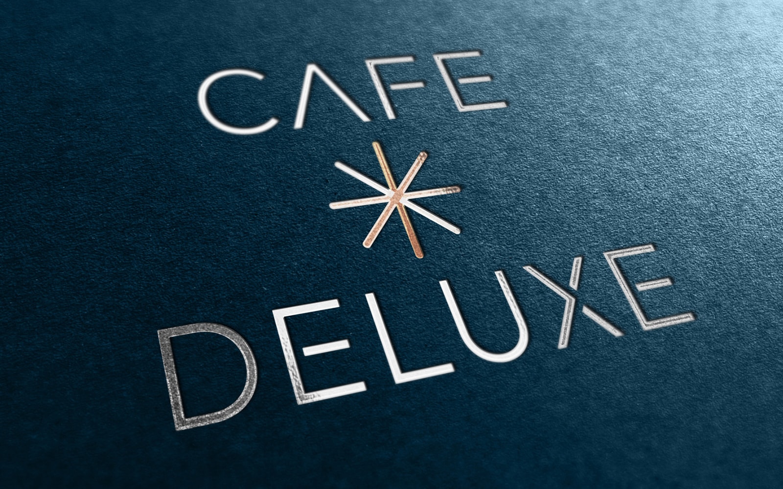Cafe Deluxe Logo - Foil Stamp