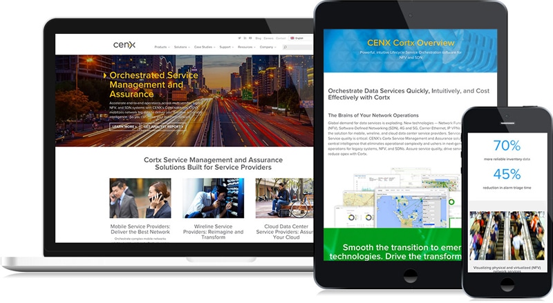 CENX – New Website Design