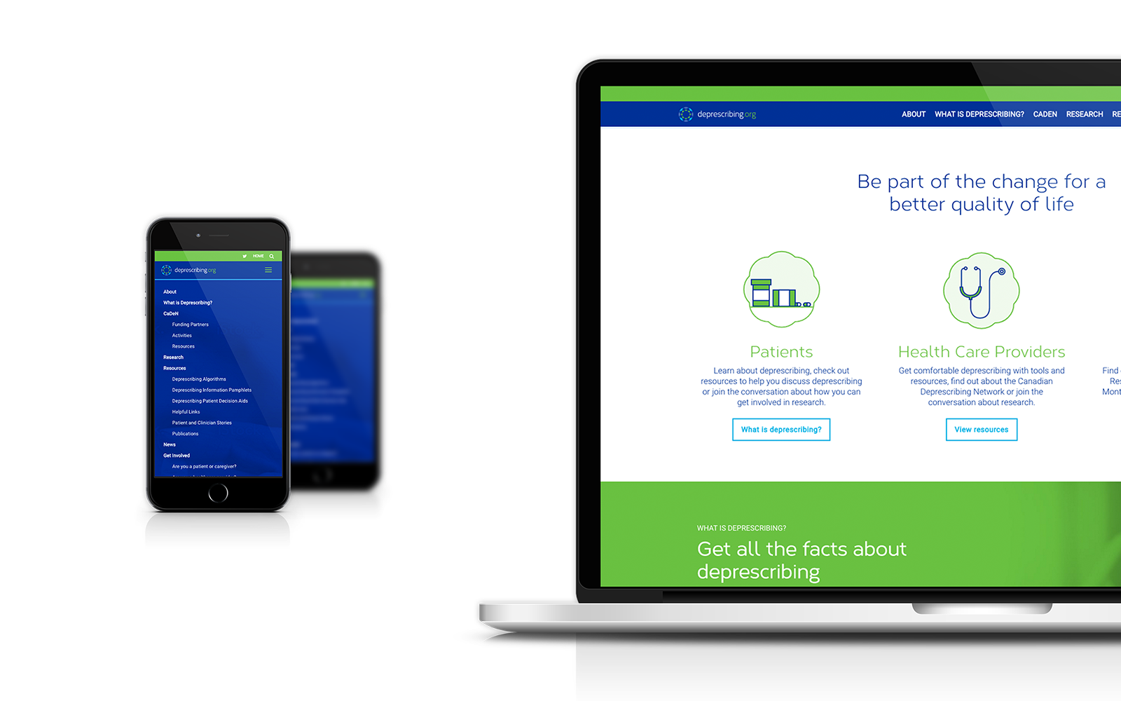 Deprescribing Website Design