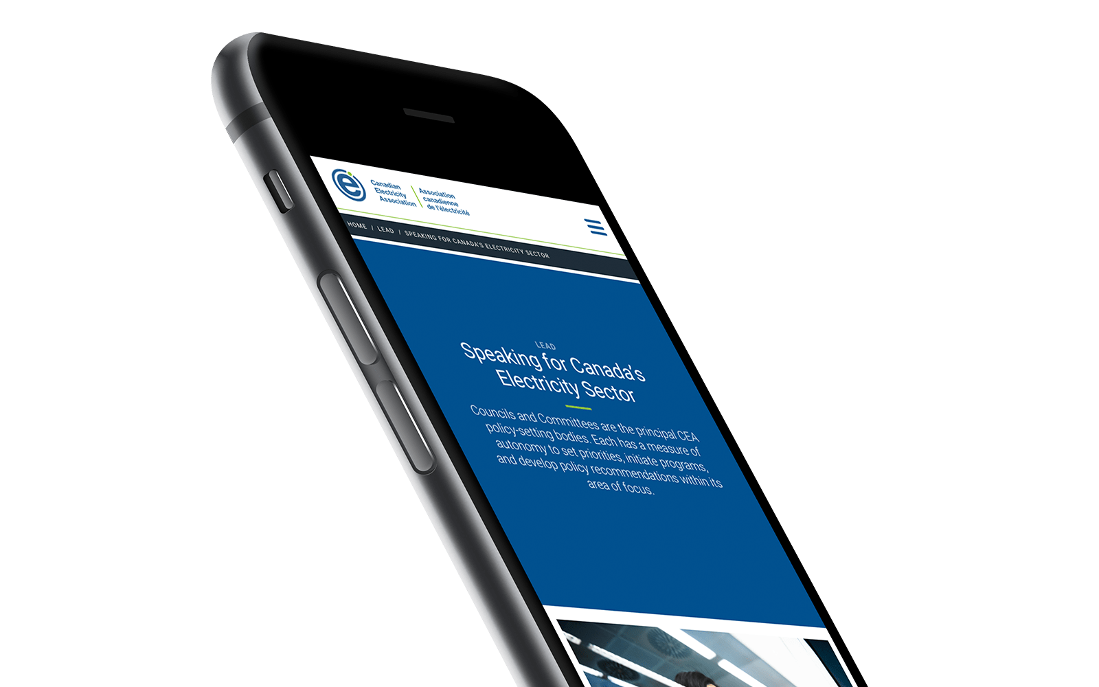 Canadian Electricity Association - Mobile Website Design