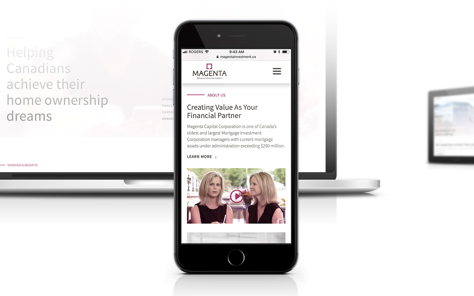 Magenta - Website Design Mobile