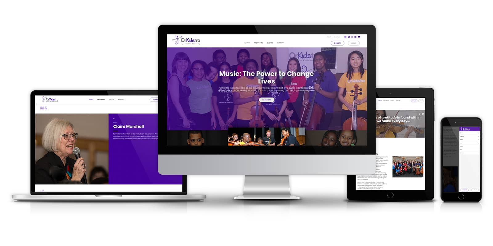 OrKidstra - Responsive Website Design