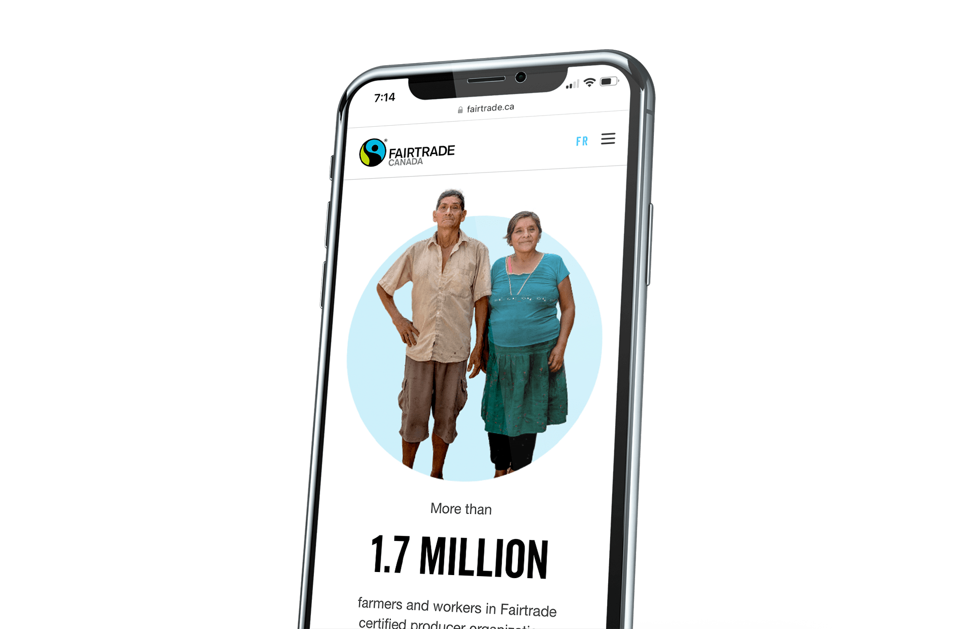 Fairtrade - Mobile Web Design