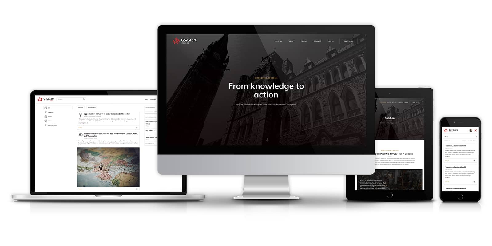 GovStart Canada - Responsive Website Design