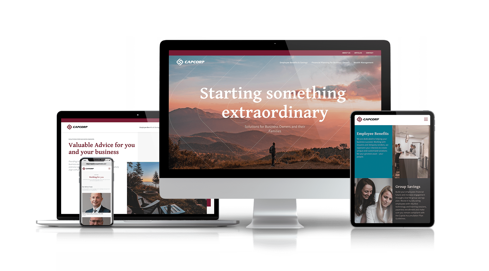 CAPCORP Website - Responsive