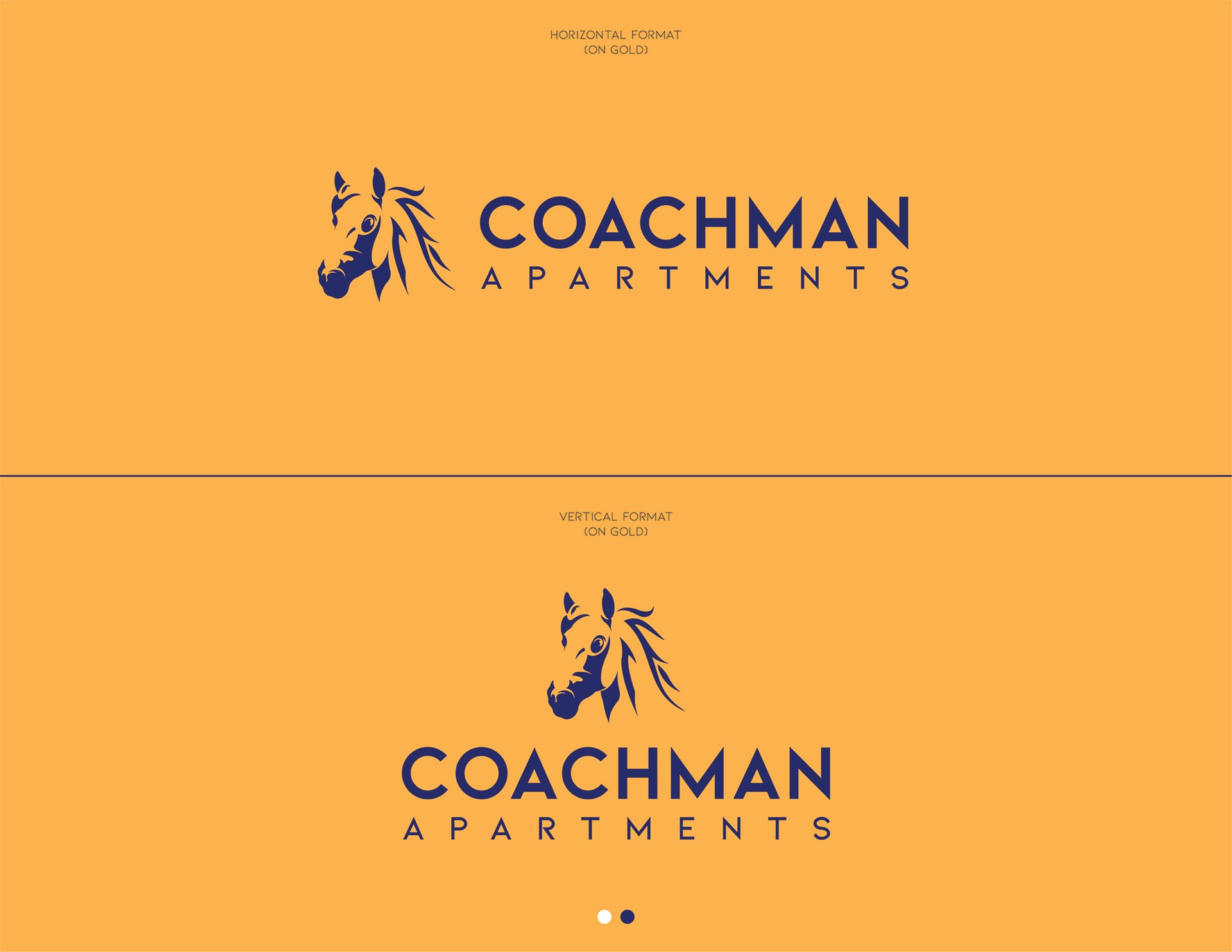 Coachman Logo Design - On Gold