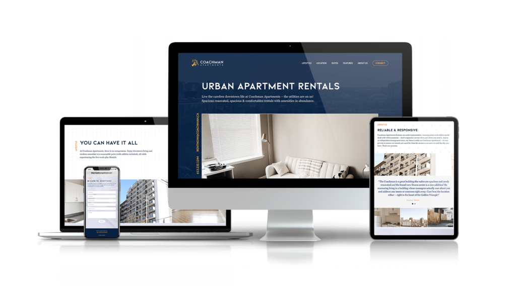 Coachman Apartments – Rebrand & New Website