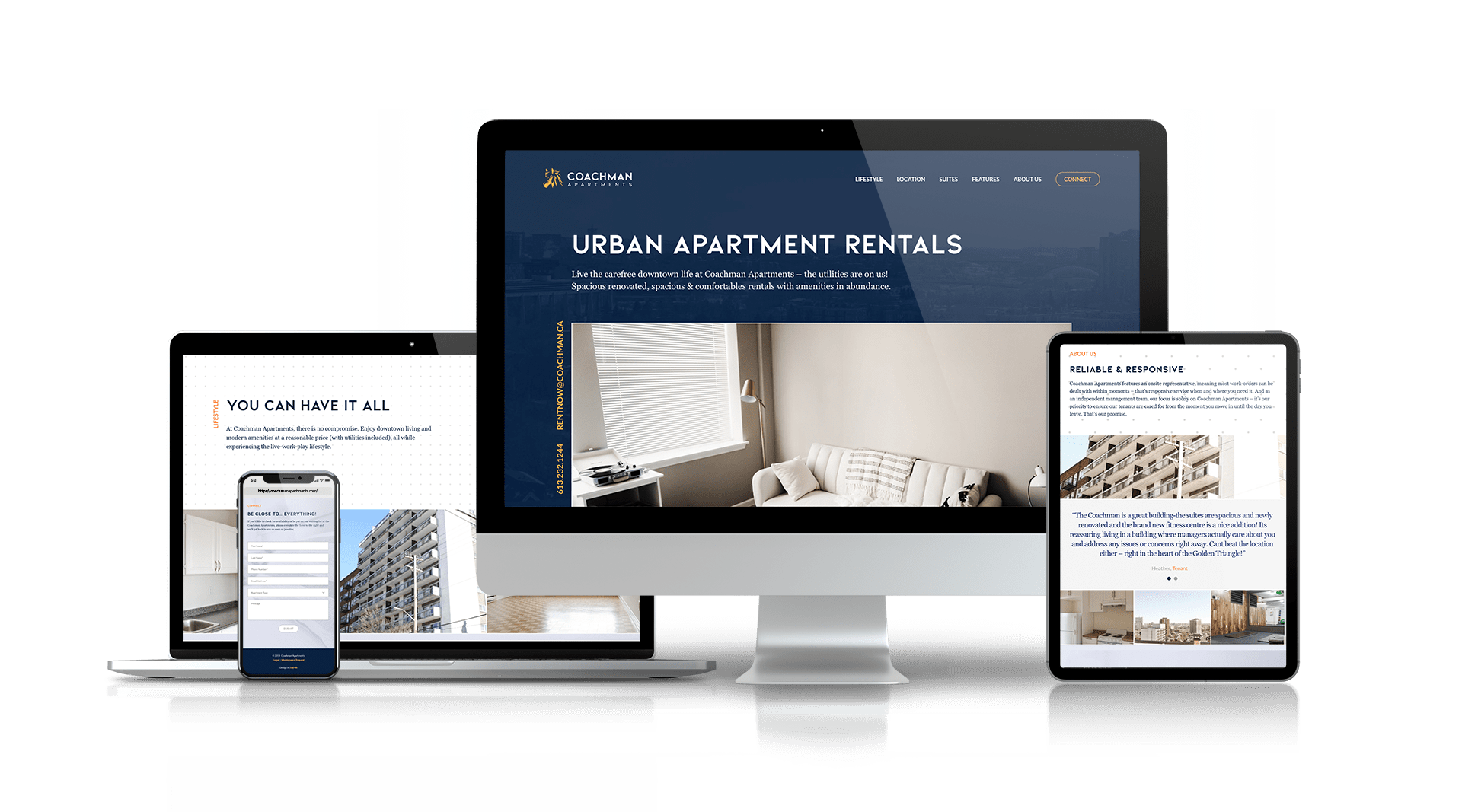 Coachman Website - Responsive