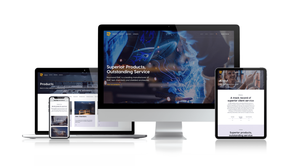 Raymond EMC – Rebrand & New Website