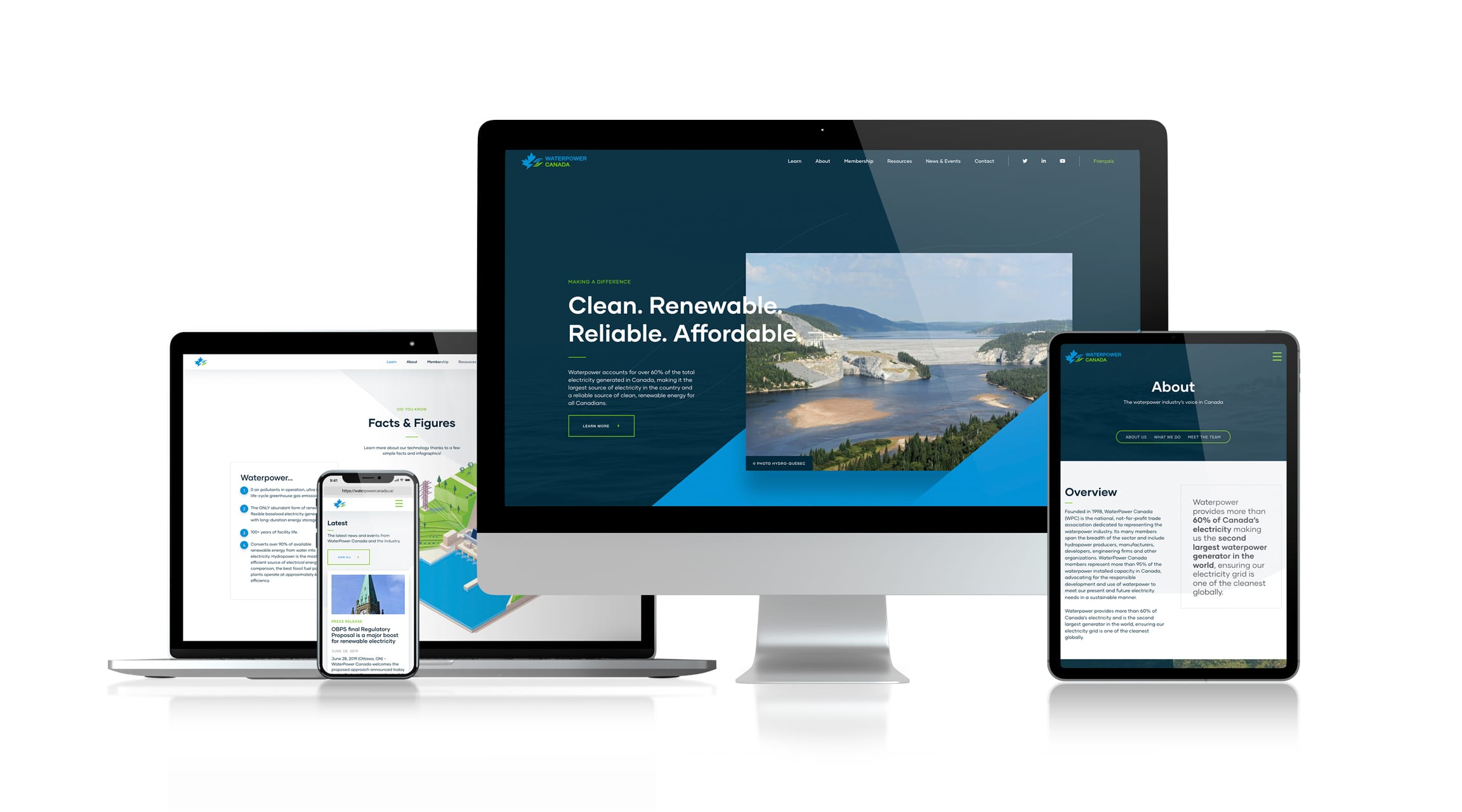 WaterPower Canada - Responsive Web Design