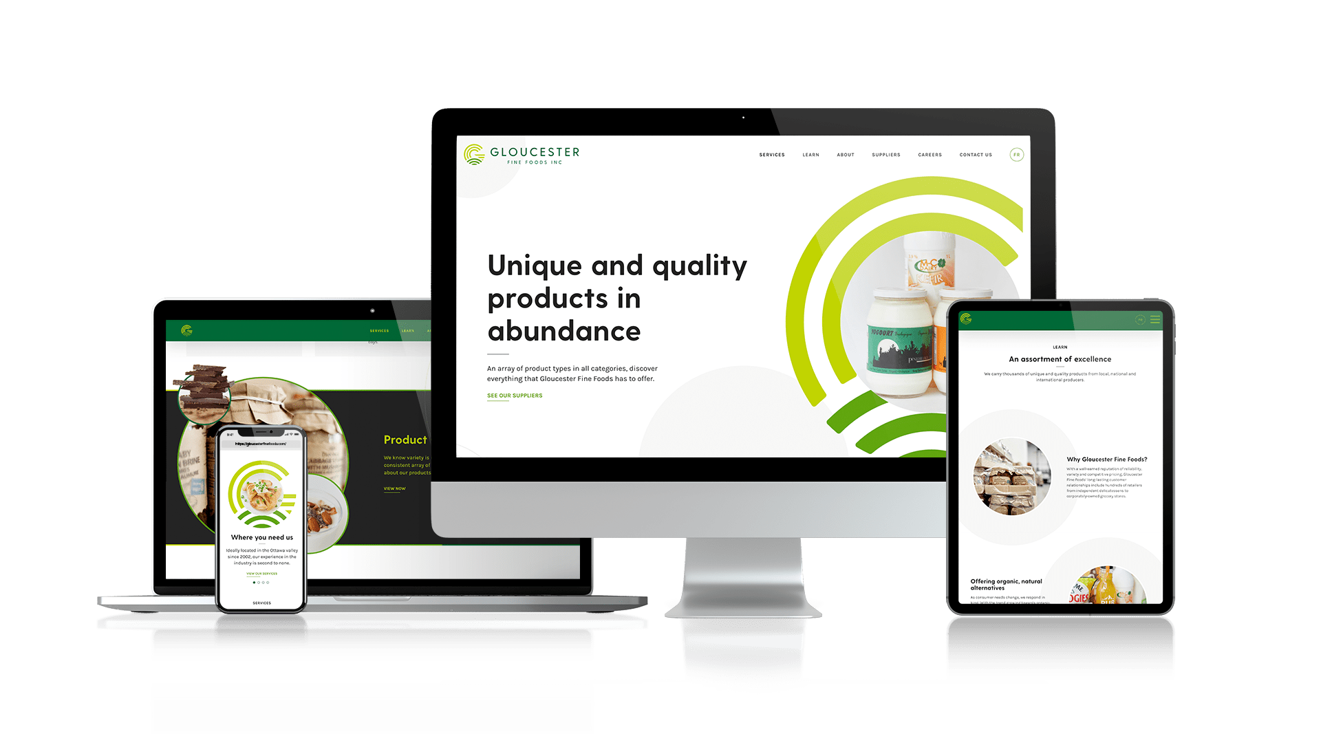 Gloucester Fine Foods - Responsive Design