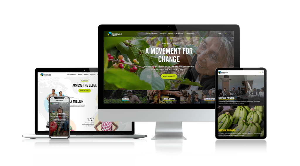 FairTrade Canada – New Website Design
