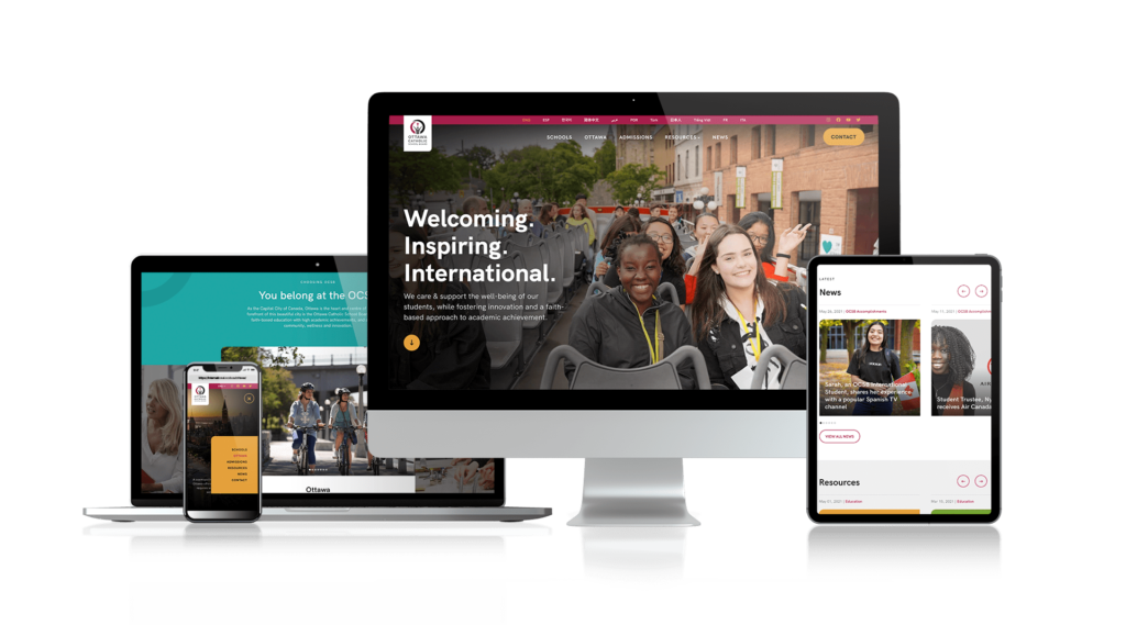 Ottawa Catholic School Board – International – New Website Design