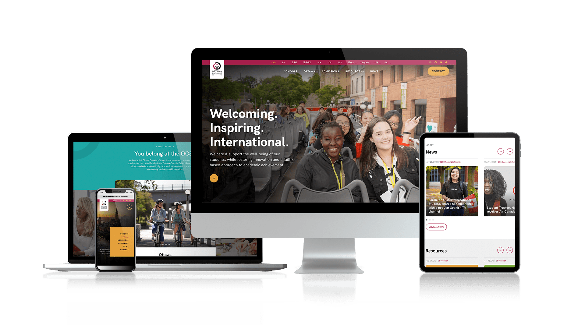 Ottawa Catholic School Board - - Responsive Website Design
