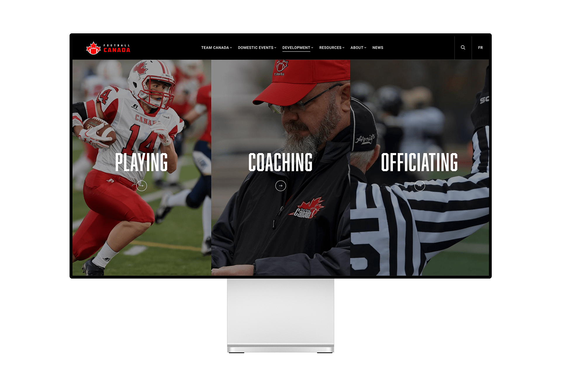 Football Canada - Web Design