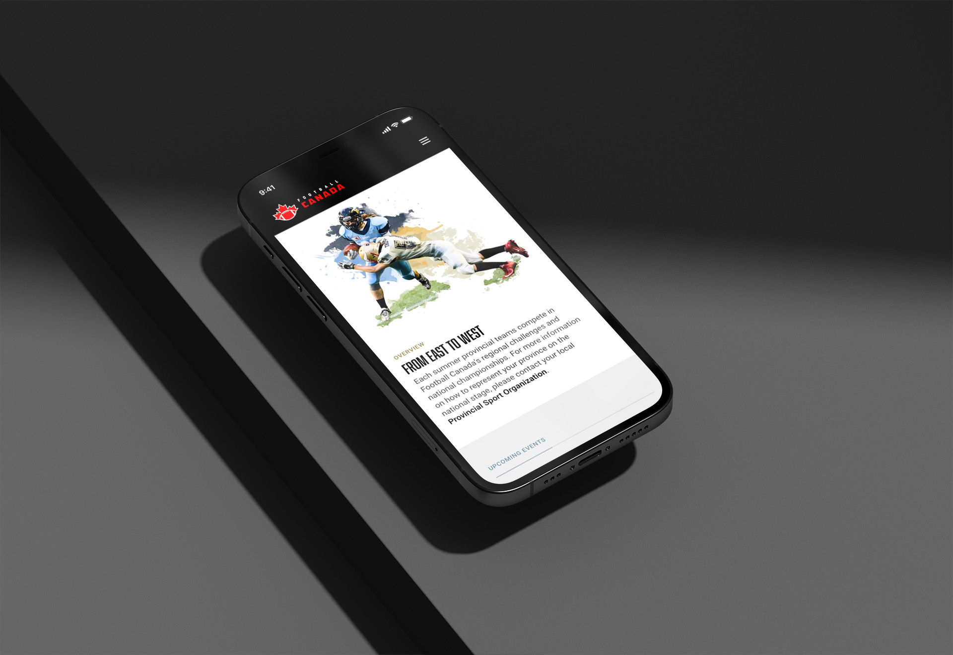 Football Canada - Mobile Web Design