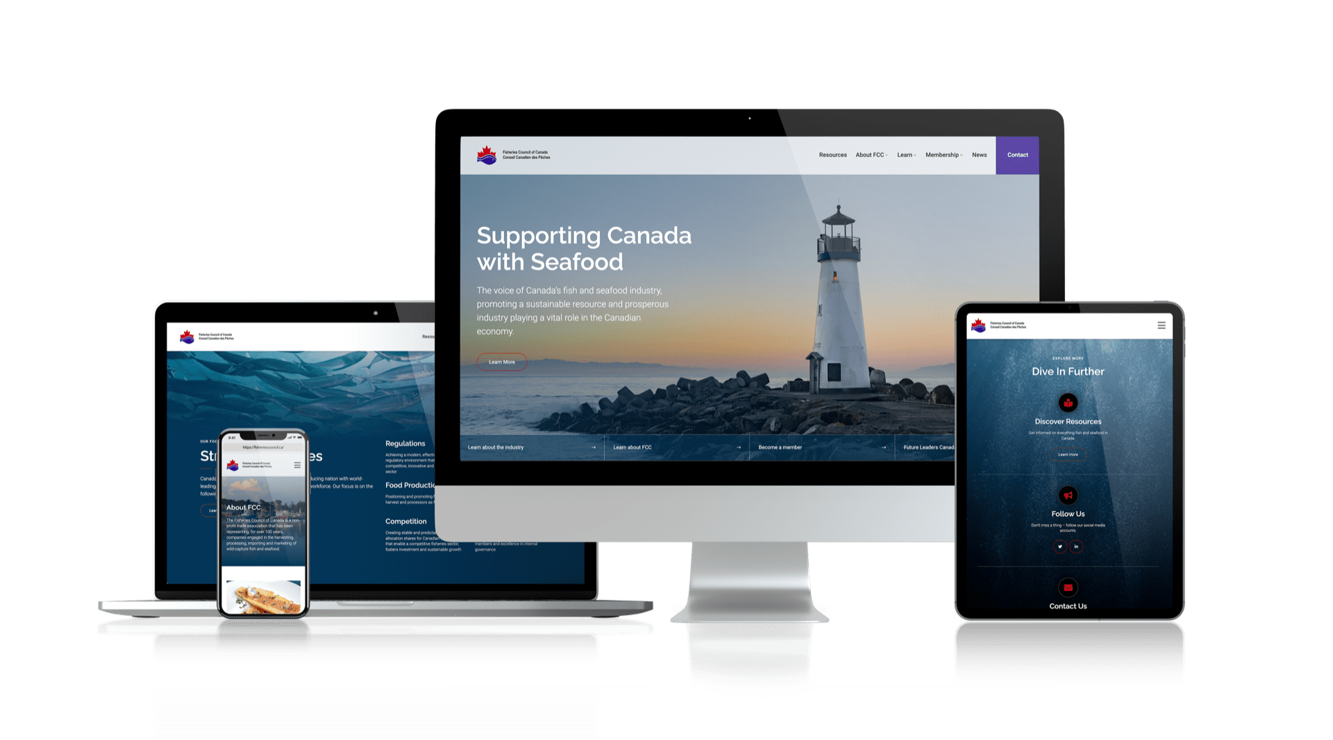 Fisheries Council of Canada - Responsive Website Design