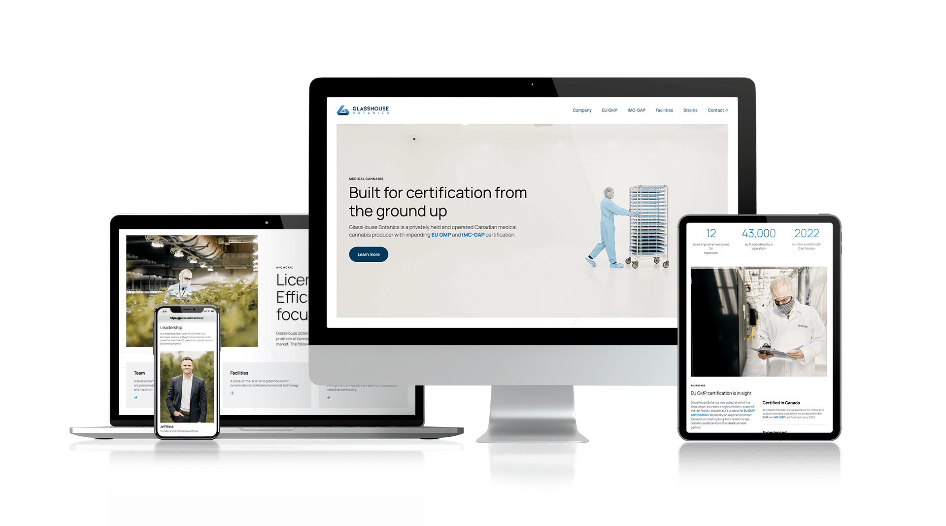 GlassHouse Botanics - Responsive Website Design