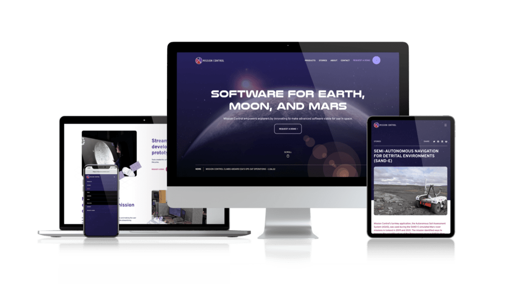 Mission Control – New Website Design