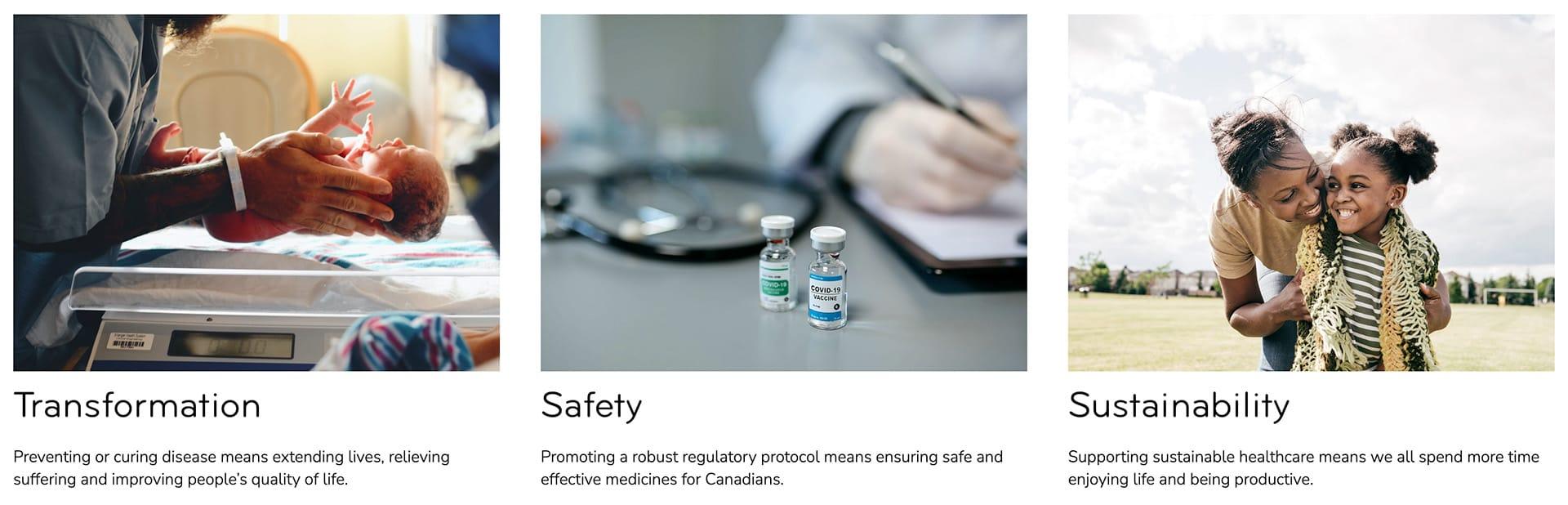 Example 1 of benefits on a national association website design