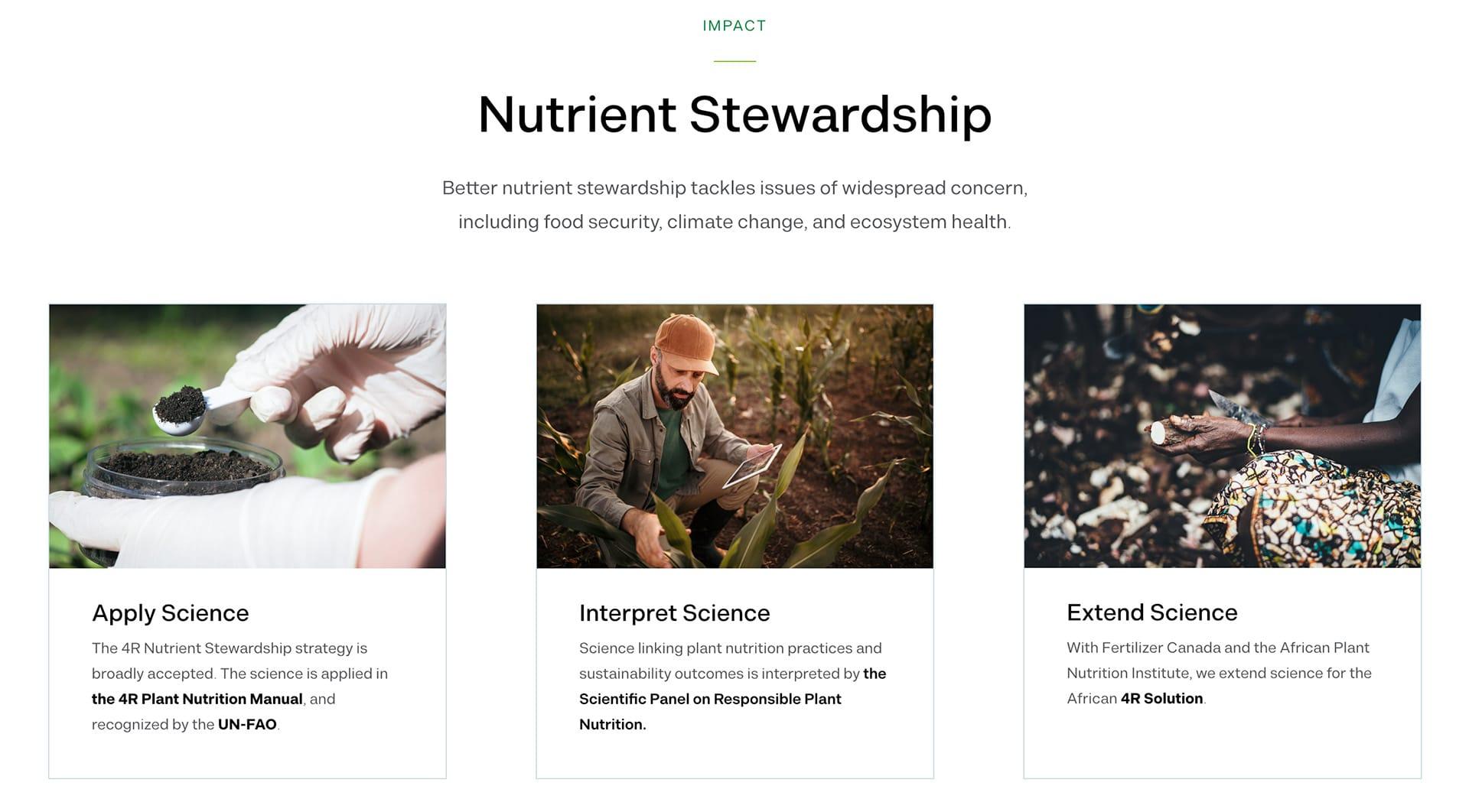 Example 2 of benefits on a national association website design
