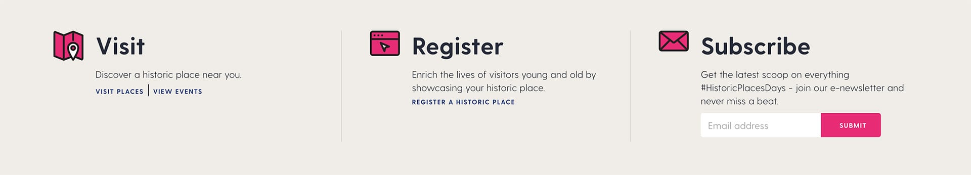 Example 5 of a final call to action on a national association website design