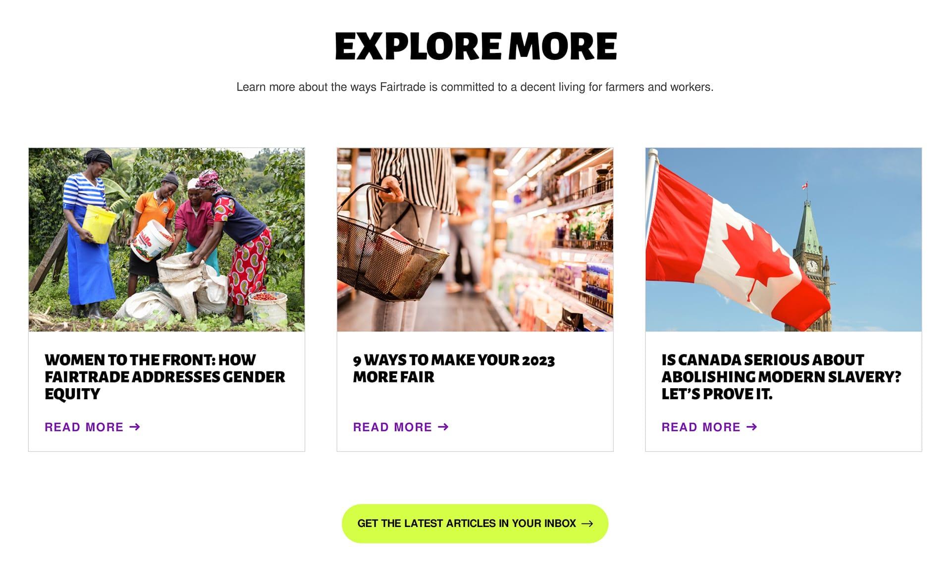 Example 3 of Latest Items on a national association website design