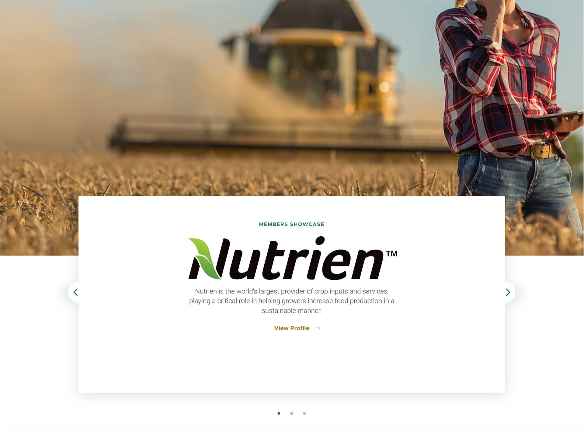 An example of a member showcase