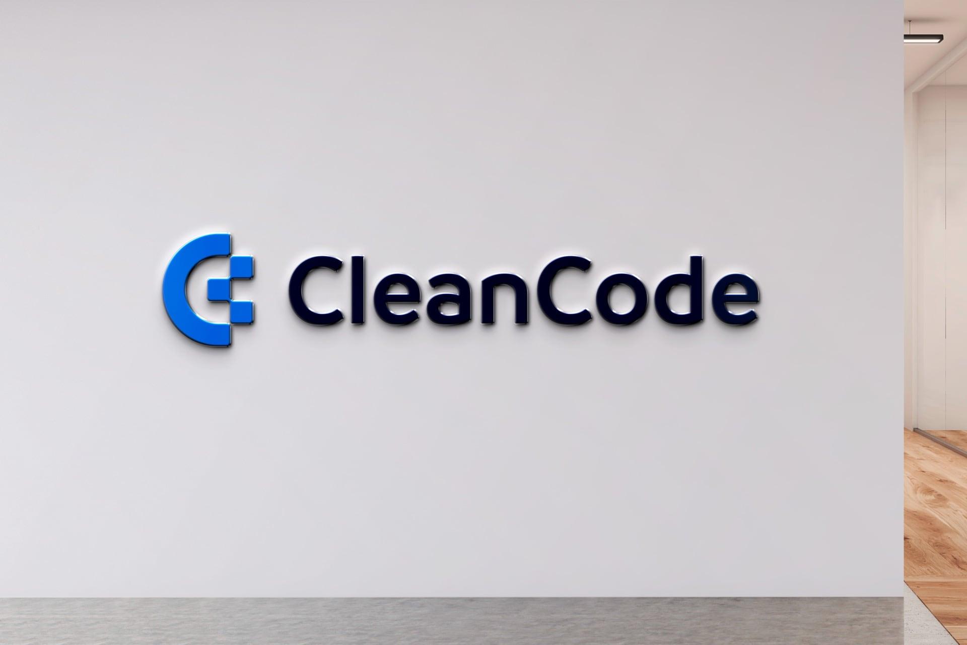 CleanCode - Interior Office Sign