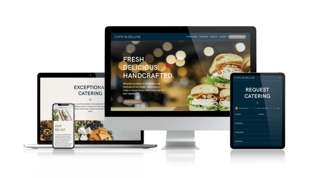 Cafe Deluxe – New Website Design