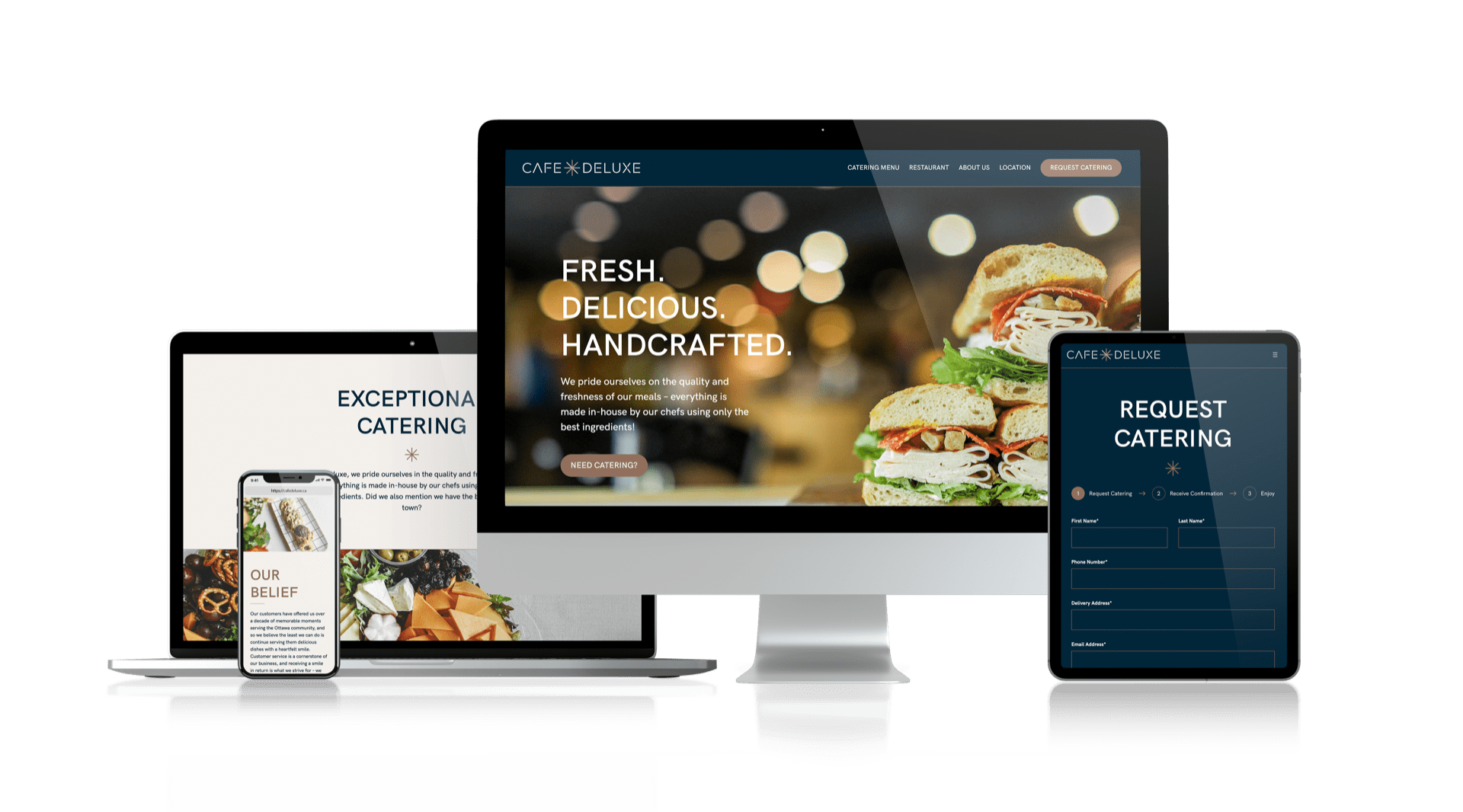 Cafe Deluxe - Responsive Website Design