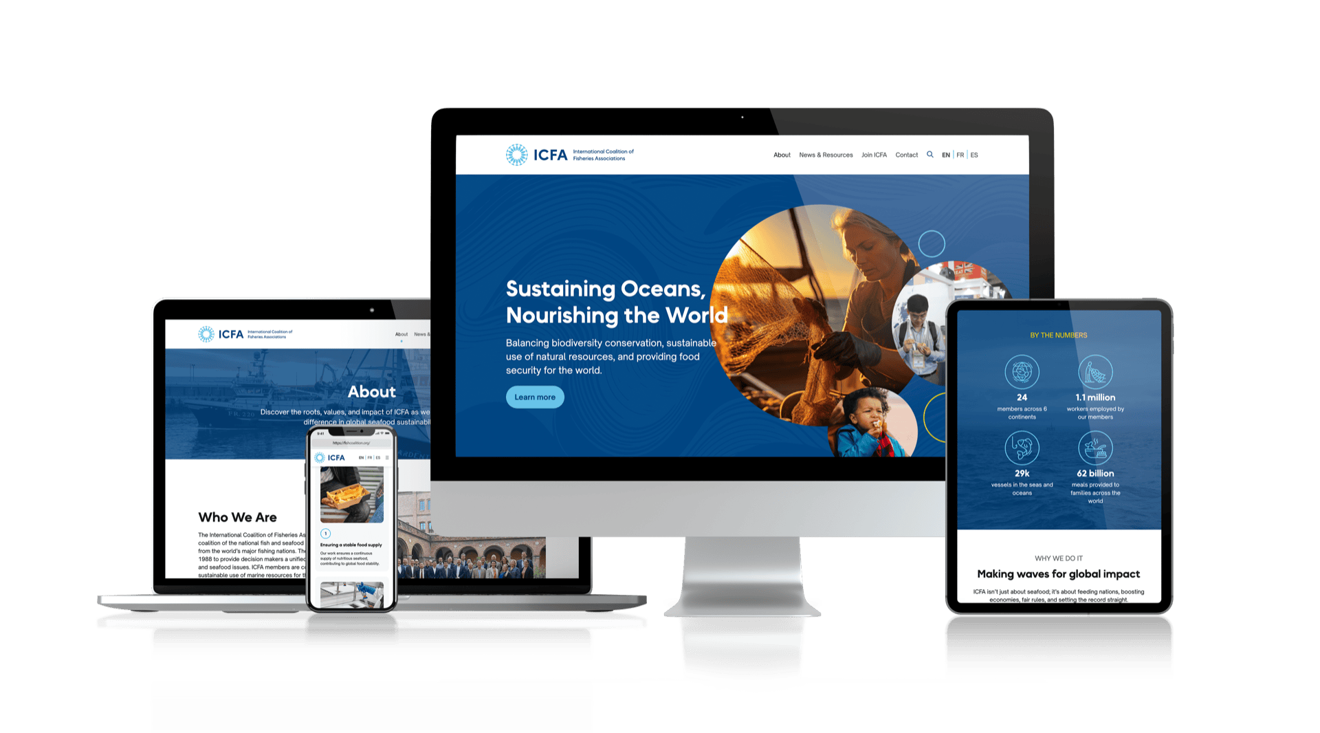 ICFA Responsive Website Design