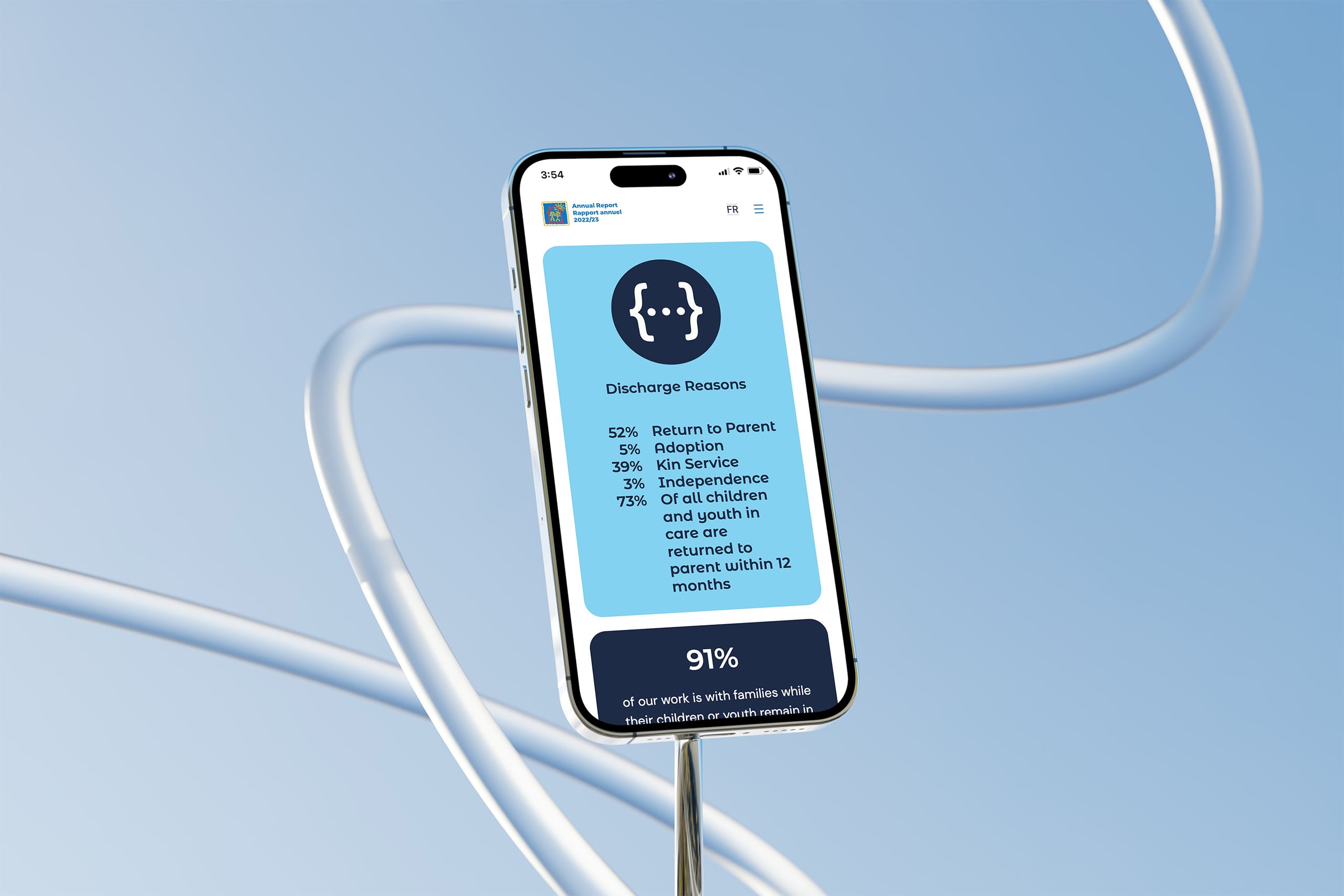 CASO Website on iPhone