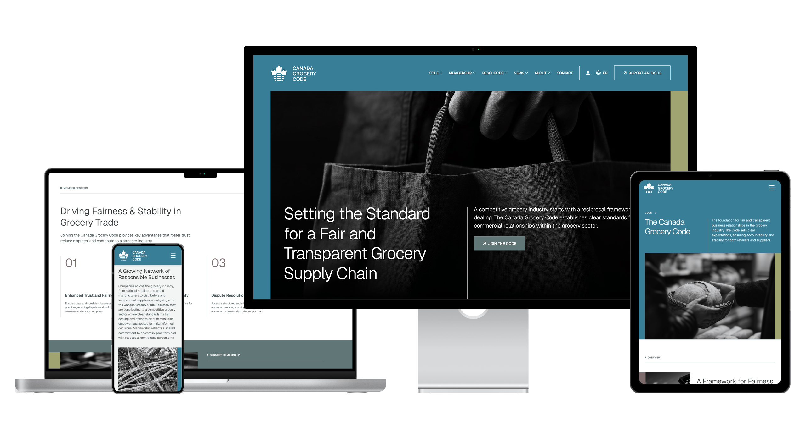 Canada Grocery Code - Responsive Website Design